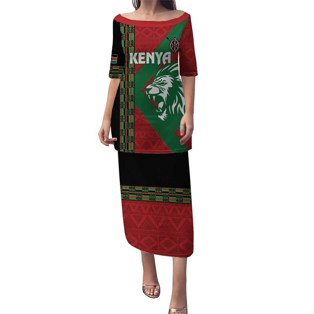 Kenya Rugby Custom Puletasi Go Lionesses - African Pattern - Wonder Print Shop