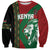 Kenya Rugby Custom Sweatshirt Go Lionesses - African Pattern - Wonder Print Shop