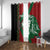 Kenya Rugby Custom Window Curtain Go Lionesses - African Pattern - Wonder Print Shop