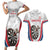 Custom England Darts Couples Matching Short Sleeve Bodycon Dress and Hawaiian Shirt Go Champions Grunge Marble Style - Wonder Print Shop