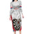 Custom England Darts Long Sleeve Bodycon Dress Go Champions Grunge Marble Style - Wonder Print Shop