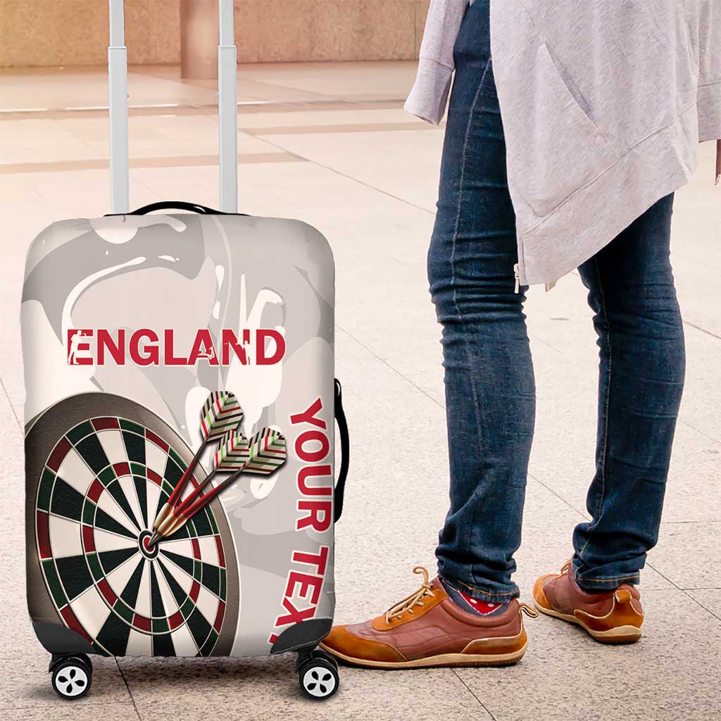 Custom England Darts Luggage Cover Go Champions Grunge Marble Style