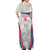 Custom England Darts Off Shoulder Maxi Dress Go Champions Grunge Marble Style - Wonder Print Shop