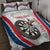 Custom England Darts Quilt Bed Set Go Champions Grunge Marble Style - Wonder Print Shop