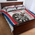 Custom England Darts Quilt Bed Set Go Champions Grunge Marble Style - Wonder Print Shop