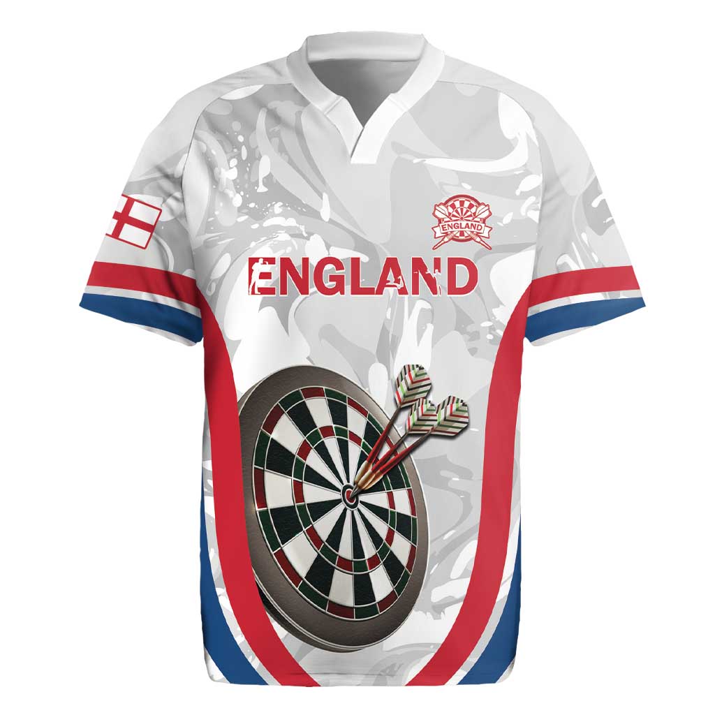 Custom England Darts Rugby Jersey Go Champions Grunge Marble Style