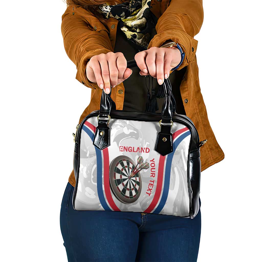 Custom England Darts Shoulder Handbag Go Champions Grunge Marble Style