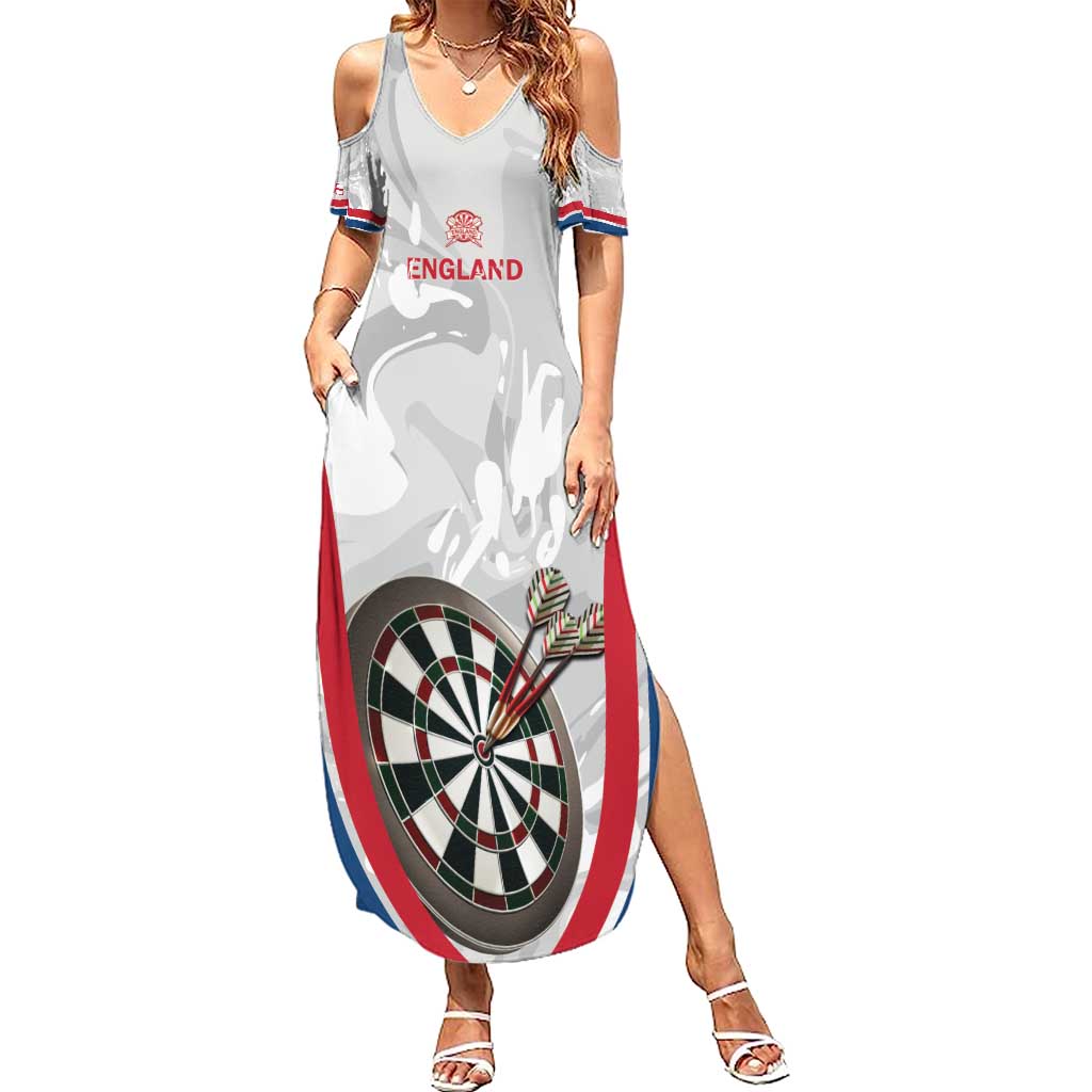 Custom England Darts Summer Maxi Dress Go Champions Grunge Marble Style