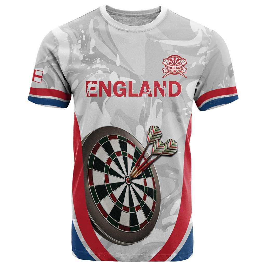 Custom England Darts T Shirt Go Champions Grunge Marble Style