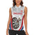 Custom England Darts Women Sleeveless Polo Shirt Go Champions Grunge Marble Style