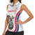 Custom England Darts Women Sleeveless Polo Shirt Go Champions Grunge Marble Style