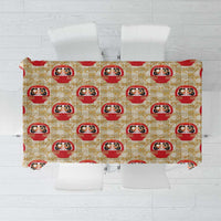 Japanese Daruma Doll Tablecloth Palaka With Seamless Bamboo Pattern - Wonder Print Shop