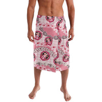 Japanese Daruma Doll Palaka Lavalava Cherry Blossoms With Shell Lei - Wonder Print Shop
