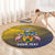 Custom Turks and Caicos Islands Football Round Carpet 2025 Go Champions