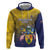 Custom Turks and Caicos Islands Football Zip Hoodie 2025 Go Champions