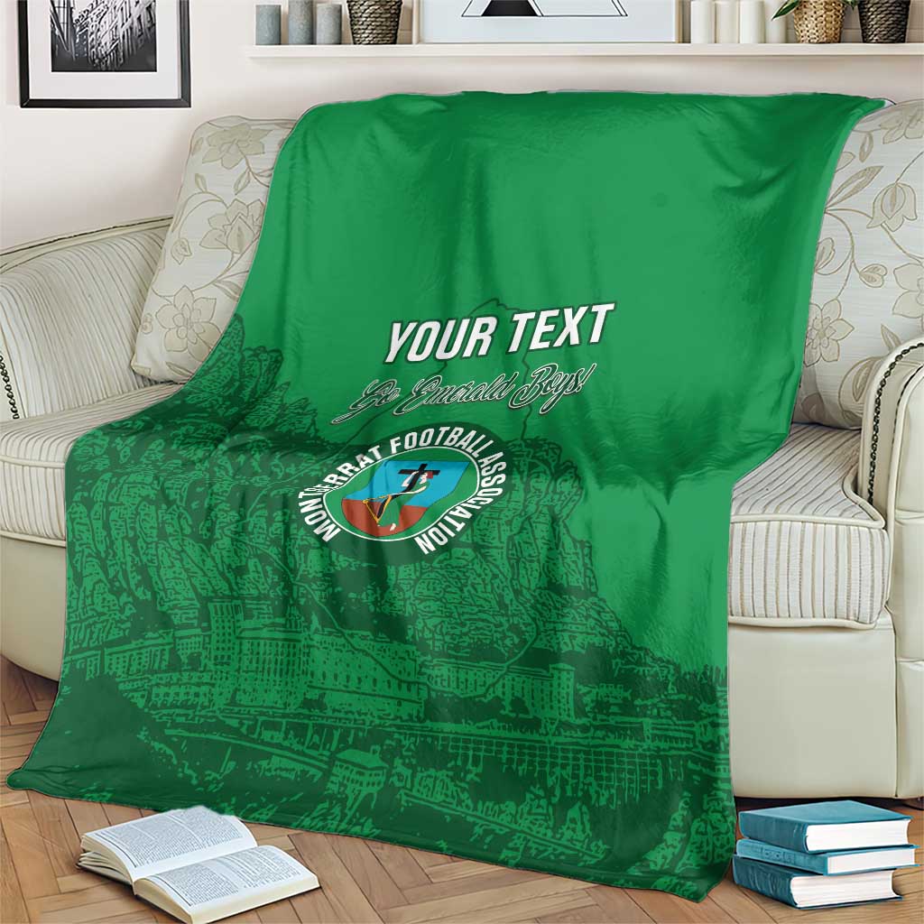 Custom Montserrat Football Blanket 2025 Go Emerald Boys