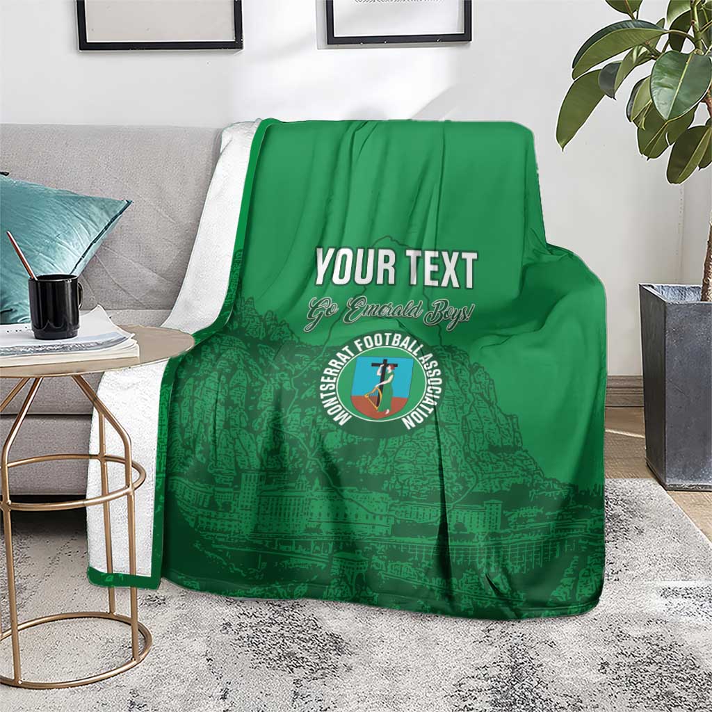 Custom Montserrat Football Blanket 2025 Go Emerald Boys