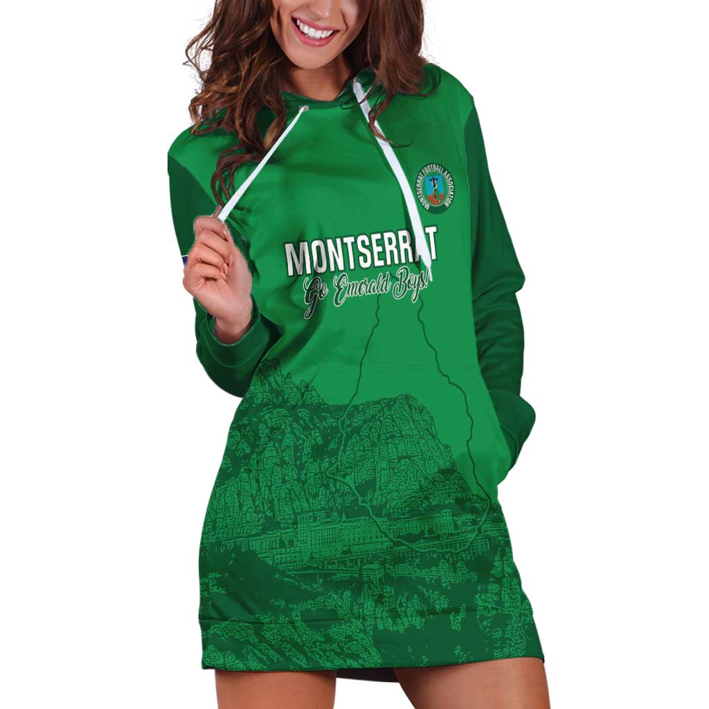 Custom Montserrat Football Hoodie Dress 2025 Go Emerald Boys