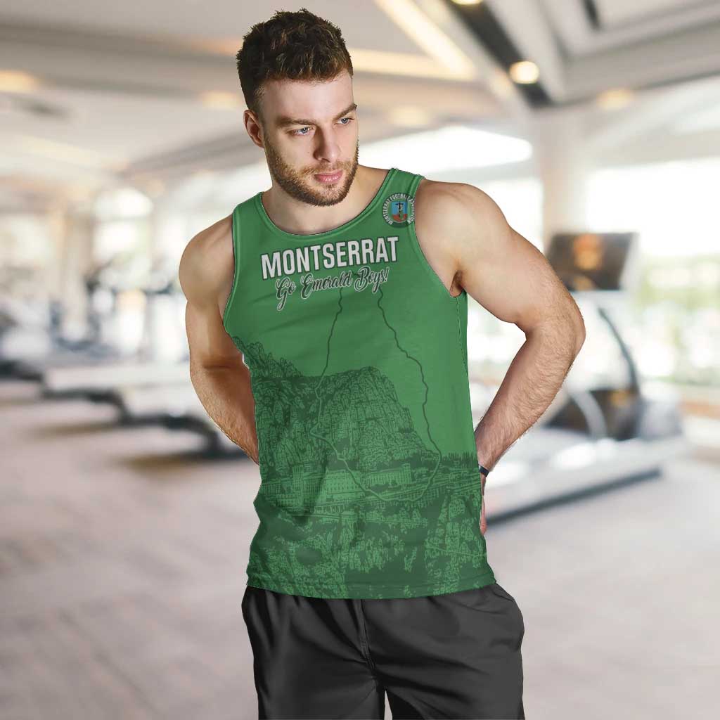 Custom Montserrat Football Men Tank Top 2025 Go Emerald Boys