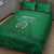 Custom Montserrat Football Quilt Bed Set 2025 Go Emerald Boys