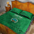 Custom Montserrat Football Quilt Bed Set 2025 Go Emerald Boys