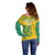 Custom Guyana Football Off Shoulder Sweater 2025 Go Golden Jaguars