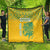 Custom Guyana Football Quilt 2025 Go Golden Jaguars