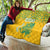 Custom Guyana Football Quilt 2025 Go Golden Jaguars