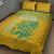 Custom Guyana Football Quilt Bed Set 2025 Go Golden Jaguars