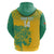 Custom Guyana Football Zip Hoodie 2025 Go Golden Jaguars