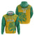 Custom Guyana Football Zip Hoodie 2025 Go Golden Jaguars