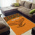 Custom Zambia Football Area Rug Copper Queens Kente Pattern - Wonder Print Shop