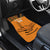 Custom Zambia Football Car Mats Copper Queens Kente Pattern - Wonder Print Shop