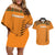 Custom Zambia Football Couples Matching Off Shoulder Short Dress and Hawaiian Shirt Copper Queens Kente Pattern - Wonder Print Shop