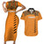 Custom Zambia Football Couples Matching Short Sleeve Bodycon Dress and Hawaiian Shirt Copper Queens Kente Pattern - Wonder Print Shop