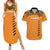 Custom Zambia Football Couples Matching Summer Maxi Dress and Hawaiian Shirt Copper Queens Kente Pattern - Wonder Print Shop