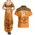 Custom Zambia Football Couples Matching Summer Maxi Dress and Hawaiian Shirt Copper Queens Kente Pattern - Wonder Print Shop