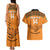 Custom Zambia Football Couples Matching Tank Maxi Dress and Hawaiian Shirt Copper Queens Kente Pattern - Wonder Print Shop