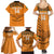 Custom Zambia Football Family Matching Summer Maxi Dress and Hawaiian Shirt Copper Queens Kente Pattern - Wonder Print Shop