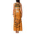 Custom Zambia Football Family Matching Tank Maxi Dress and Hawaiian Shirt Copper Queens Kente Pattern - Wonder Print Shop