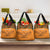 Custom Zambia Football Grocery Bag Copper Queens Kente Pattern