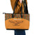 Custom Zambia Football Leather Tote Bag Copper Queens Kente Pattern - Wonder Print Shop