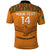 Custom Zambia Football Polo Shirt Copper Queens Kente Pattern - Wonder Print Shop