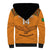 Custom Zambia Football Sherpa Hoodie Copper Queens Kente Pattern - Wonder Print Shop