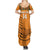 Custom Zambia Football Summer Maxi Dress Copper Queens Kente Pattern - Wonder Print Shop