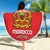 Custom Morocco Football Beach Blanket Go Lionesses of Atlas - Wonder Print Shop