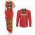 Custom Morocco Football Couples Matching Tank Maxi Dress and Long Sleeve Button Shirt Go Lionesses of Atlas