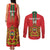 Custom Morocco Football Couples Matching Tank Maxi Dress and Long Sleeve Button Shirt Go Lionesses of Atlas