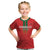 Custom Morocco Football Kid T Shirt Go Lionesses of Atlas - Wonder Print Shop