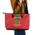 Custom Morocco Football Leather Tote Bag Go Lionesses of Atlas - Wonder Print Shop